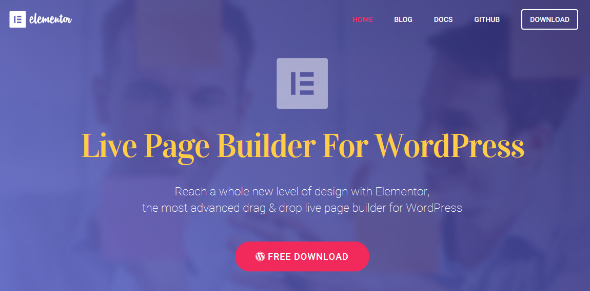 Elementor - WordPress Sürükle ve Bırak Sayfa Düzenleme Eklentisi