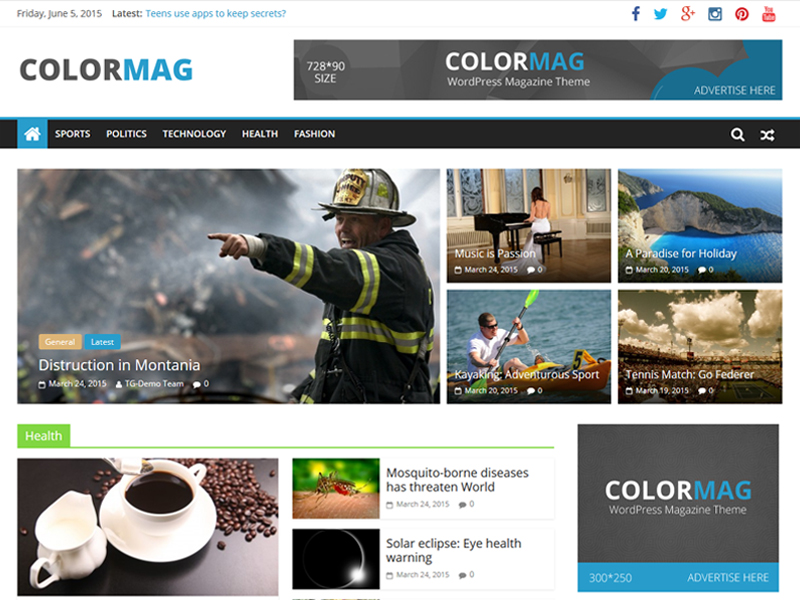 ColorMag Magazin & Blog WordPress Tema İncelemesi