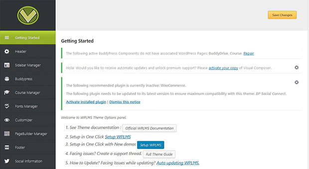 WordPress İçin WPLMS Online Eğitim ve Yönetim Sistemi Teması