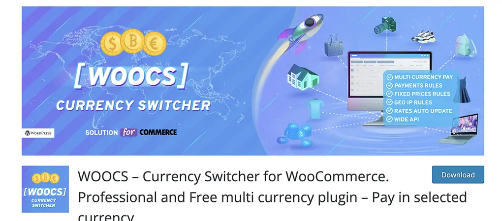 WOOCS – Currency Switcher for WooCommerce